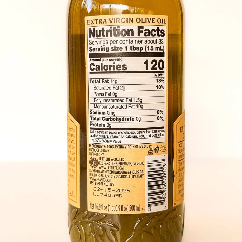 Barbera Frantoia EVOO 500 ml - Image 4