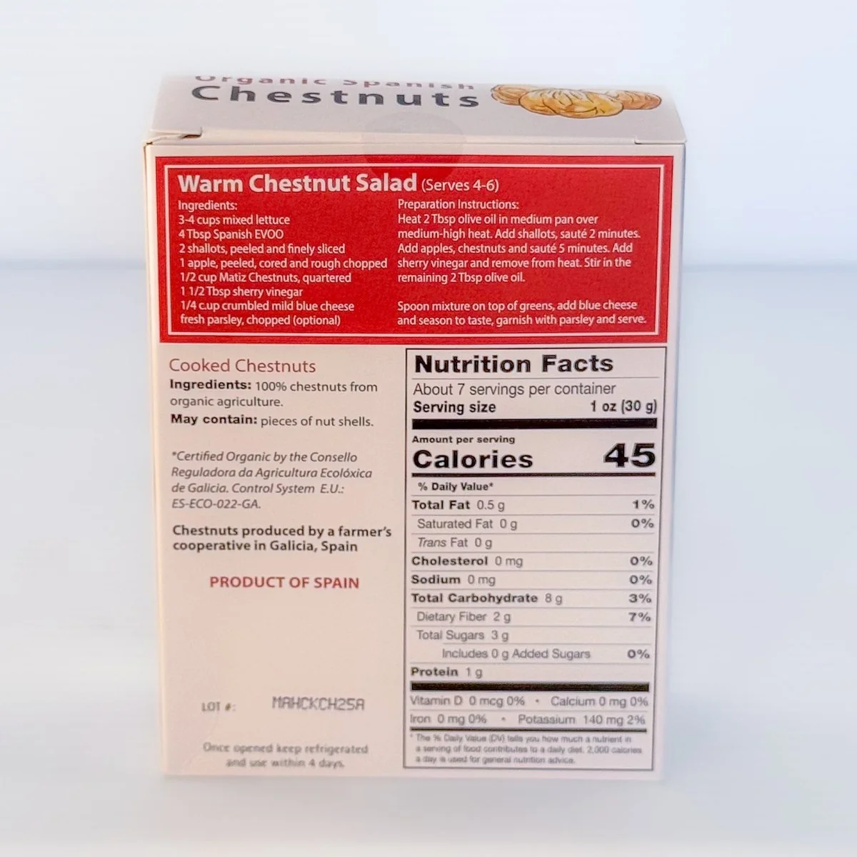 Matiz Organic Cooked Chestnuts - Image 2