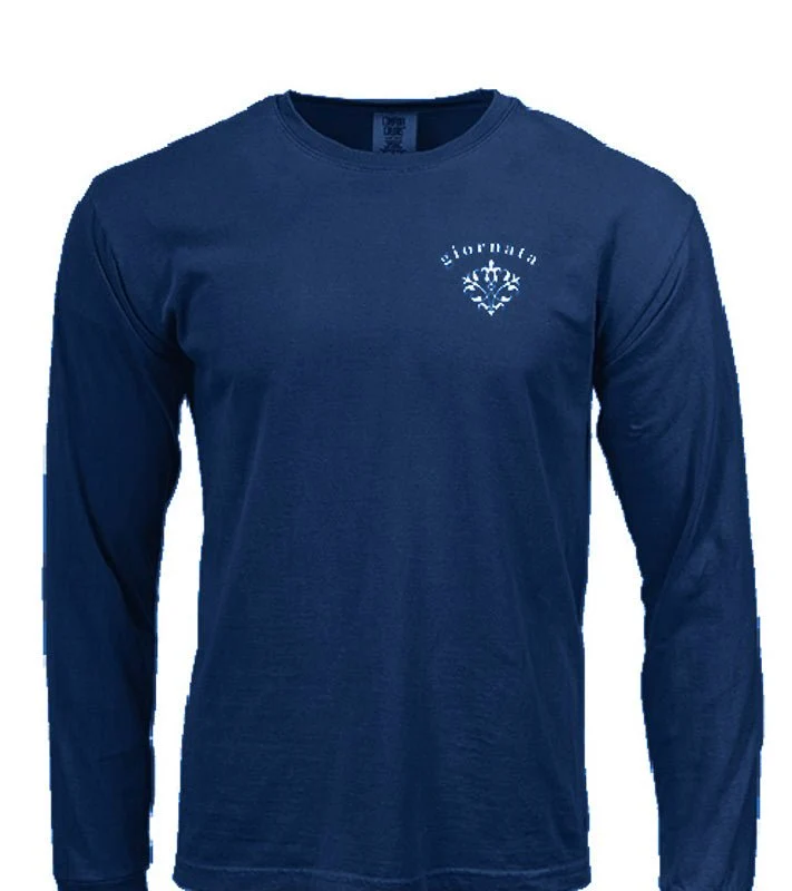 T-Shirt Navy Giornata Long Sleeve - Image 2